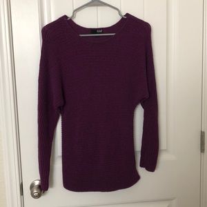 Purple knitted sweater